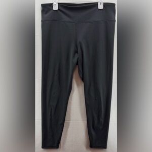 GapFit Black Studio Sky High Black 7/8 Leggings Size XL